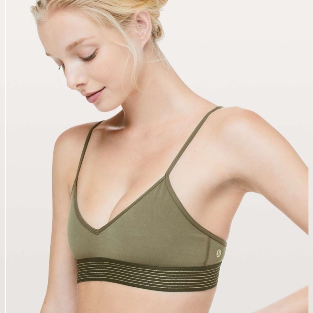 Lululemon Principal Dancer Golden Lining Bralette